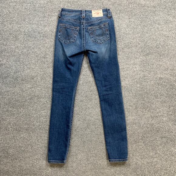 True Religion Jeans Womens 25 Blue High Rise Jennie Curvy Skinny Stretch Denim - Picture 10 of 16